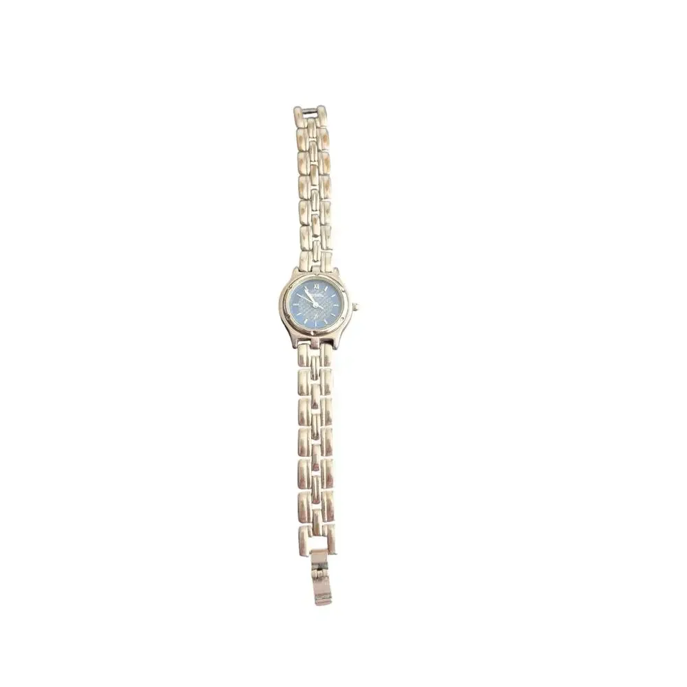 Fossil Ladies Great Blue dial and  Original Metal Band New battery Sharp Classic